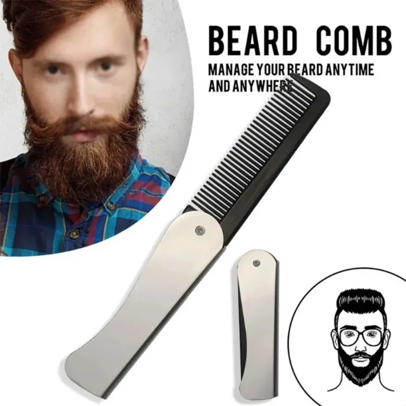 Beard Oil - 1 pièce Peigne en acier de