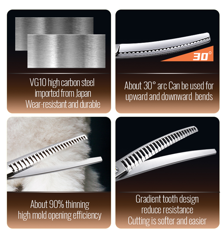 Fenice-Ciseaux naturels incurv - Grooming Scissors avis et prix