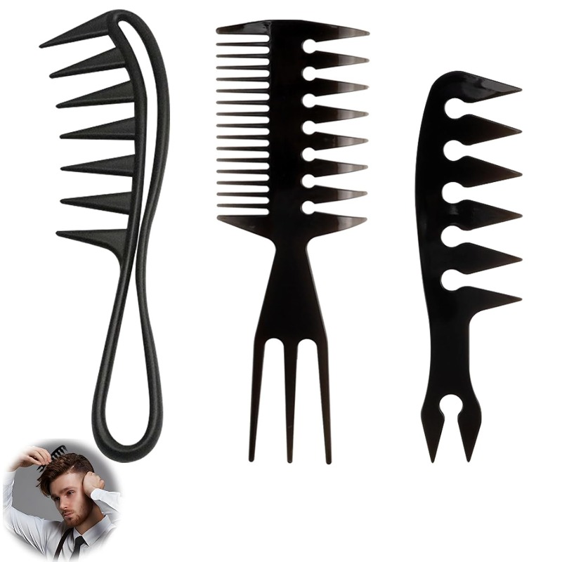 Peigne à dents larges 1/3 pièc - Men'S Grooming Hairstyles avis et prix